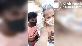 Shemale Shitting on old man's face