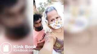 Shemale Shitting on old man's face