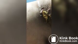 Tight teen asshole poop