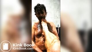 Ozzie licking shit off his mate's feet