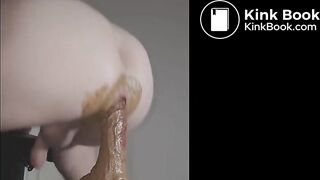 He Poses Shits Rides On Dildo