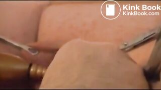 Extreme clit bondage and torture