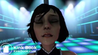 Elizabeth working late