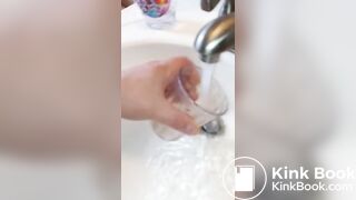 Drinking my piss and tasting my ass yum