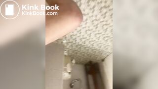 Pooping on the toilet