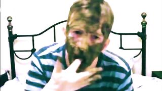 shit pig eats and swallows his shit
