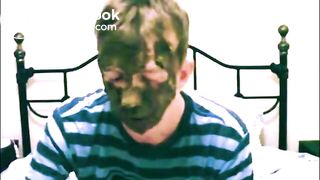 shit pig eats and swallows his shit