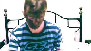 shit pig eats and swallows his shit