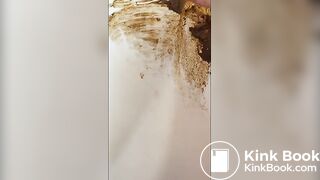 LovePoopME Smear feet and hand and cum on poop