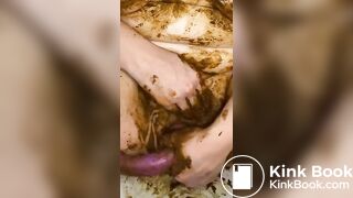 Humiliated Shit Pig Breeds Her Cervix with Scat