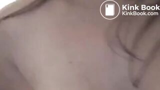 Girl Eating Pussy Discharge out of white panties