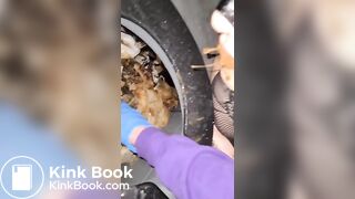 Vomit for worthless human toilet shit whore