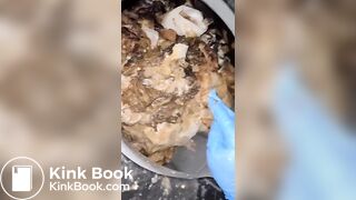 Vomit for worthless human toilet shit whore