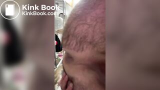 Shit on toilet with precum