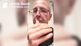 Eat own shit - " Scat, puke, piss and cum"