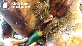 Slag Smears Her Shit On Her Cunt, Tits and Face