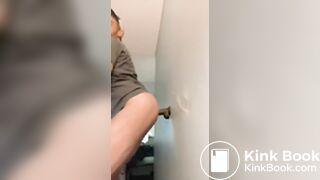 CLEANING OFF A SHITTY DOMINANT BOTTOMS DILDO