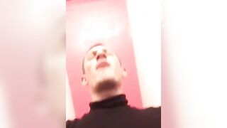 Tattooed Guy Shitting and Pissing