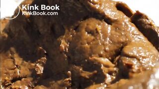 gay solo scat closeup dump