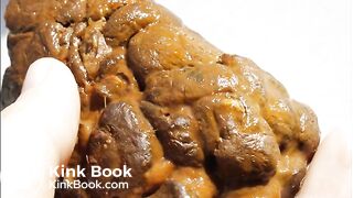 gay solo scat closeup dump