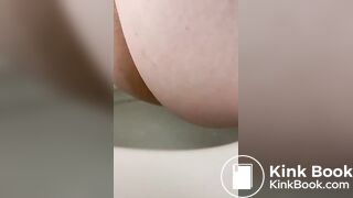 Fart and poop in public toilet