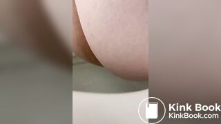 Fart and poop in public toilet