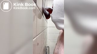 CLEANING OFF A SHITTY DOMINANT BOTTOMS DILDO