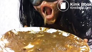 Scat Lina Makes and Enjoys A Shit and Piss Dinner