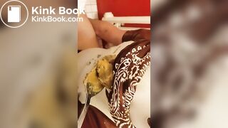 How to feed a scat slut!