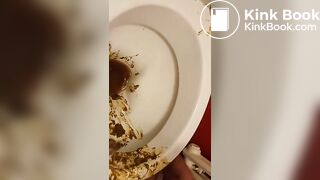 How to feed a scat slut!