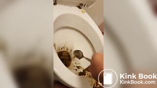 How to feed a scat slut!