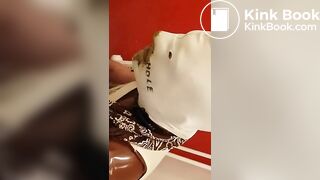 How to feed a scat slut!