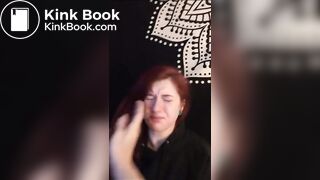 Stupid ginger bitch slapped and spit on