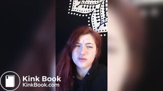 Stupid ginger bitch slapped and spit on