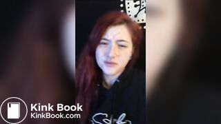 Stupid ginger bitch slapped and spit on