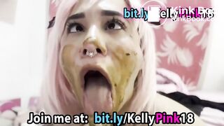 shit face smearing dirty atm