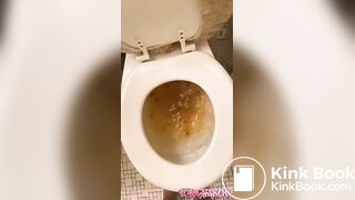 Solo ebony big tits scat toilet