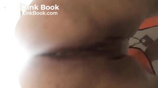 Shitting long turds for you in bathroom