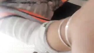 Shitting long turds for you in bathroom