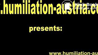 old slave have to drink our pee and eat our shit