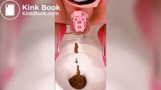 Pooping in the toilet