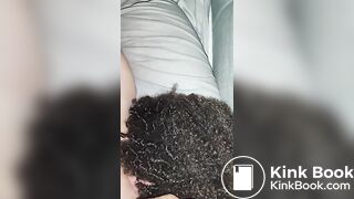 I waken her by urinating on her lovely curly hair