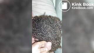 I waken her by urinating on her lovely curly hair