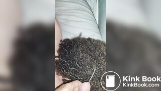 I waken her by urinating on her lovely curly hair