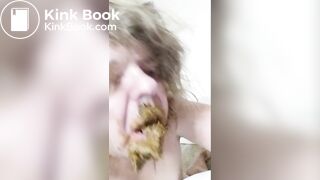 Scat_slut hungry for shit t and thirsty for urine