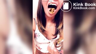 Lex Licking Her Buttplug Clean and Swallowing