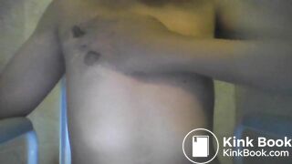 Twink smearing shit on his chest