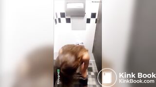 Public Restroom Kinky Piss and Shit Babe