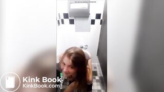 Public Restroom Kinky Piss and Shit Babe