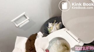 Chubby Trans Babe Clogs the Toilet Again